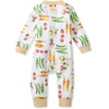 image:imageBurts Bees Baby Unisex Sleep and Play Pajama Footless OnePiece Zipper PJ 100 Organic Cotton Loose Fit Footie PajamasHarvest Veggies