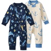 image:imageBurts Bees Baby Unisex Sleep and Play Pajama Footless OnePiece Zipper PJ 100 Organic Cotton Loose Fit Footie PajamasUnder the Sea  Anchors
