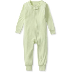 image:imageBurts Bees Baby Baby Sleeper Pjs Honeysoft Lyocell Jersey Pajamas Footless Onepiece Zipup Snug Fit PajamasSea Green