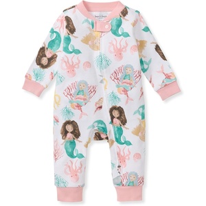 image:imageBurts Bees Baby Unisex Sleep and Play Pajama Footless OnePiece Zipper PJ 100 Organic Cotton Loose Fit Footie PajamasMagical Mermaids