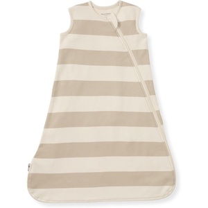 image:imageBurts Bees Baby Organic Beekeeper Infant Wearable Blanket Unisex Swaddle Lightweight 05 TOG or Medium Weight 15 TOGOatmeal Rugby Stripe