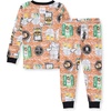 image:imageBurts Bees Baby Organic Cotton Pajamas for Boys Toddler PJ Set 2PC  Soft cozy snug fitting pajamas feature stretchy ribbed cuffs and hand painted prints to make bedtime a breezeHaunted Castle