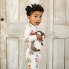 image:imageBurts Bees Baby Organic Cotton Pajamas for Boys Toddler PJ Set 2PC  Soft cozy snug fitting pajamas feature stretchy ribbed cuffs and hand painted prints to make bedtime a breezeSantas Little Helper