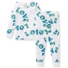 image:imageBurts Bees Baby Organic Cotton Pajamas for Boys Toddler PJ Set 2PC  Soft cozy snug fitting pajamas feature stretchy ribbed cuffs and hand painted prints to make bedtime a breezeEarth Love