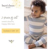 image:imageBurts Bees Baby Organic Cotton Pajamas for Boys Toddler PJ Set 2PC  Soft cozy snug fitting pajamas feature stretchy ribbed cuffs and hand painted prints to make bedtime a breezeSoccer Goal