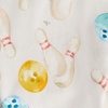 image:imageBurts Bees Baby Organic Cotton Pajamas for Boys Toddler PJ Set 2PC  Soft cozy snug fitting pajamas feature stretchy ribbed cuffs and hand painted prints to make bedtime a breezeLets Go Bowling
