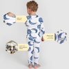 image:imageBurts Bees Baby Organic Cotton Pajamas for Boys Toddler PJ Set 2PC  Soft cozy snug fitting pajamas feature stretchy ribbed cuffs and hand painted prints to make bedtime a breezeWatercolor Chevron
