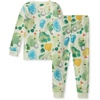 image:imageBurts Bees Baby Organic Cotton Pajamas for Boys Toddler PJ Set 2PC  Soft cozy snug fitting pajamas feature stretchy ribbed cuffs and hand painted prints to make bedtime a breezeThe Green