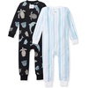 image:imageBurts Bees Baby Unisex Footless Sleeper Pajama 1Pc ZipUp Footie Pajama  Snugfit organic cotton footless PJs features an easy 2way zipper for easy nighttime changesMosaic Sea Animals