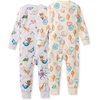 image:imageBurts Bees Baby Unisex Footless Sleeper Pajama 1Pc ZipUp Footie Pajama  Snugfit organic cotton footless PJs features an easy 2way zipper for easy nighttime changesSnorkeling Friends  Beachcomber