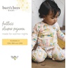 image:imageBurts Bees Baby Unisex Footless Sleeper Pajama 1Pc ZipUp Footie Pajama  Snugfit organic cotton footless PJs features an easy 2way zipper for easy nighttime changesFlower Seeds