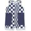 image:imageBurts Bees Baby Baby Boys Sleeveless Romper 100 Organic Cotton Onepiece Romper SuitBlue Smoke Check