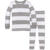 Heather Grey Rugby Stripe