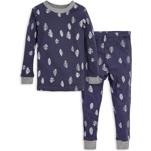 image:imageBurts Bees Baby Organic Cotton Pajamas for Boys Toddler PJ Set 2PC  Soft cozy snug fitting pajamas feature stretchy ribbed cuffs and hand painted prints to make bedtime a breezeIn the Pines