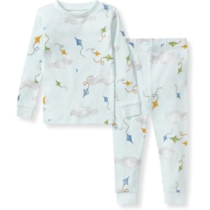 image:imageBurts Bees Baby Organic Cotton Pajamas for Boys Toddler PJ Set 2PC  Soft cozy snug fitting pajamas feature stretchy ribbed cuffs and hand painted prints to make bedtime a breezeKite Festival