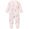 image:imageBurts Bees Baby Girls Organic Cotton Sleep and Play Footed Pajamas  Easy zip front PJs feature a 2way zipper to ensure newborns have a restful nights sleepKarate Creatures
