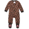 image:imageBurts Bees Baby Girls Organic Cotton Sleep and Play Footed Pajamas  Easy zip front PJs feature a 2way zipper to ensure newborns have a restful nights sleepFloral Arches