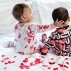 image:imageBurts Bees Baby Girls Organic Cotton Sleep and Play Footed Pajamas  Easy zip front PJs feature a 2way zipper to ensure newborns have a restful nights sleepI Heart You