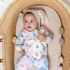 image:imageBurts Bees Baby Girls Organic Cotton Sleep and Play Footed Pajamas  Easy zip front PJs feature a 2way zipper to ensure newborns have a restful nights sleepEaster Eggs