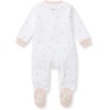 image:imageBurts Bees Baby Girls Organic Cotton Sleep and Play Footed Pajamas  Easy zip front PJs feature a 2way zipper to ensure newborns have a restful nights sleepPink Golden Bee