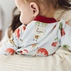 image:imageBurts Bees Baby Girls Organic Cotton Sleep and Play Footed Pajamas  Easy zip front PJs feature a 2way zipper to ensure newborns have a restful nights sleepSanta in the Sky