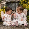 image:imageBurts Bees Baby Girls Organic Cotton Sleep and Play Footed Pajamas  Easy zip front PJs feature a 2way zipper to ensure newborns have a restful nights sleepFairy Garden