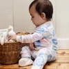 image:imageBurts Bees Baby Girls Organic Cotton Sleep and Play Footed Pajamas  Easy zip front PJs feature a 2way zipper to ensure newborns have a restful nights sleepEaster Eggs