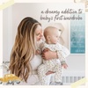 image:imageBurts Bees Baby Girls Organic Cotton Sleep and Play Footed Pajamas  Easy zip front PJs feature a 2way zipper to ensure newborns have a restful nights sleepSneaky Cats 1pack