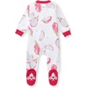 image:imageBurts Bees Baby Girls Organic Cotton Sleep and Play Footed Pajamas  Easy zip front PJs feature a 2way zipper to ensure newborns have a restful nights sleepDragon Fruit