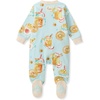 image:imageBurts Bees Baby Girls Organic Cotton Sleep and Play Footed Pajamas  Easy zip front PJs feature a 2way zipper to ensure newborns have a restful nights sleepHot Apple Cider 1pack
