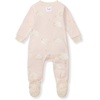 image:imageBurts Bees Baby Girls Organic Cotton Sleep and Play Footed Pajamas  Easy zip front PJs feature a 2way zipper to ensure newborns have a restful nights sleepPink Good Night Sky