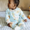 image:imageBurts Bees Baby Girls Organic Cotton Sleep and Play Footed Pajamas  Easy zip front PJs feature a 2way zipper to ensure newborns have a restful nights sleepHot Apple Cider 1pack
