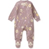 image:imageBurts Bees Baby Girls Organic Cotton Sleep and Play Footed Pajamas  Easy zip front PJs feature a 2way zipper to ensure newborns have a restful nights sleepFlowers of the Valley 1pack