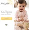 image:imageBurts Bees Baby Girls Organic Cotton Sleep and Play Footed Pajamas  Easy zip front PJs feature a 2way zipper to ensure newborns have a restful nights sleepPink Golden Bee