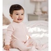 image:imageBurts Bees Baby Girls Organic Cotton Sleep and Play Footed Pajamas  Easy zip front PJs feature a 2way zipper to ensure newborns have a restful nights sleepPink Solid Rib