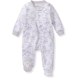 image:imageBurts Bees Baby Girls Organic Cotton Sleep and Play Footed Pajamas  Easy zip front PJs feature a 2way zipper to ensure newborns have a restful nights sleepKyoto