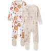 image:imageBurts Bees Baby Boys Organic Cotton Snug Fit Footed Sleeper Pajamas  Convenient 2way zip front sleeper pajama is equipped with nonslip bee grips for active littles on the moveChef Bears  Pizza 2pack
