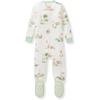 image:imageBurts Bees Baby Boys Organic Cotton Snug Fit Footed Sleeper Pajamas  Convenient 2way zip front sleeper pajama is equipped with nonslip bee grips for active littles on the moveBunny Egg Hunt