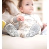image:imageBurts Bees Baby Boys Organic Cotton Snug Fit Footed Sleeper Pajamas  Convenient 2way zip front sleeper pajama is equipped with nonslip bee grips for active littles on the moveIndigo Hello Moon
