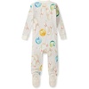 image:imageBurts Bees Baby Boys Organic Cotton Snug Fit Footed Sleeper Pajamas  Convenient 2way zip front sleeper pajama is equipped with nonslip bee grips for active littles on the moveLets Go Bowling