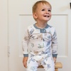 image:imageBurts Bees Baby Boys Organic Cotton Snug Fit Footed Sleeper Pajamas  Convenient 2way zip front sleeper pajama is equipped with nonslip bee grips for active littles on the moveOrigami Animals