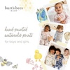 image:imageBurts Bees Baby Boys Organic Cotton Snug Fit Footed Sleeper Pajamas  Convenient 2way zip front sleeper pajama is equipped with nonslip bee grips for active littles on the moveGolden Bee