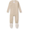 image:imageBurts Bees Baby Boys Organic Cotton Snug Fit Footed Sleeper Pajamas  Convenient 2way zip front sleeper pajama is equipped with nonslip bee grips for active littles on the moveNeutral Solid Rib