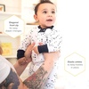 image:imageBurts Bees Baby Boys Organic Cotton Snug Fit Footed Sleeper Pajamas  Convenient 2way zip front sleeper pajama is equipped with nonslip bee grips for active littles on the moveMidnight Twinkle Bee