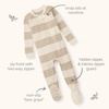 image:imageBurts Bees Baby Boys Organic Cotton Snug Fit Footed Sleeper Pajamas  Convenient 2way zip front sleeper pajama is equipped with nonslip bee grips for active littles on the moveFrench Breakfast  Village 2pack