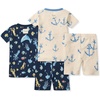 image:imageBurts Bees Baby Unisex Organic Cotton Short Sleeve amp Shorts PJ Set 2PC  Snug fitting yet comfy warm weather pajamas sets are made in our classic rib fabricUnder the Sea  Anchors