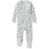 image:imageBurts Bees Baby Boys Organic Cotton Snug Fit Footed Sleeper Pajamas  Convenient 2way zip front sleeper pajama is equipped with nonslip bee grips for active littles on the moveSoccer Goal