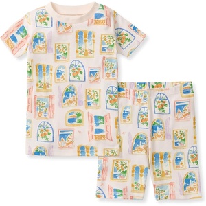 image:imageBurts Bees Baby Unisex Organic Cotton Short Sleeve amp Shorts PJ Set 2PC  Snug fitting yet comfy warm weather pajamas sets are made in our classic rib fabricSeaside View