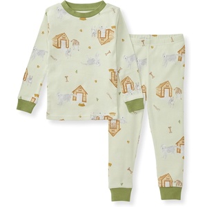 image:imageBurts Bees Baby Organic Cotton Pajamas for Boys 100 Cotton Pajama Set for Toddlers and Kids Soft and Stretchable FabricDog House