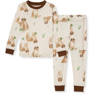 image:imageBurts Bees Baby Organic Cotton Pajamas for Boys 100 Cotton Pajama Set for Toddlers and Kids Soft and Stretchable FabricSt Bernard